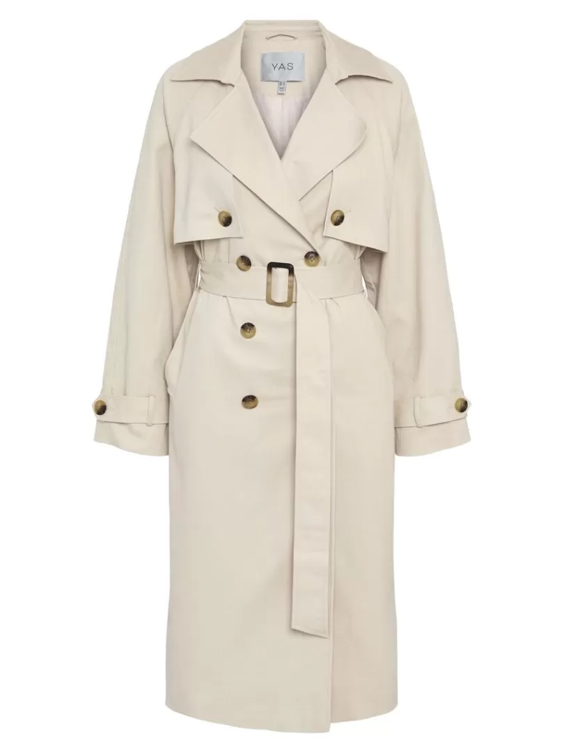 Outerwear>Yas TERONIMO TRENCHCOAT Doeskin