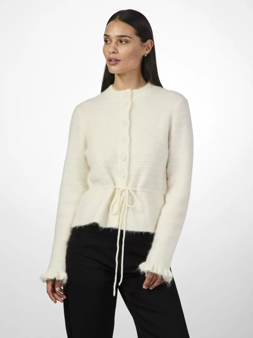 Knitwear>Yas THELLIS KNITTED CARDIGAN Birch