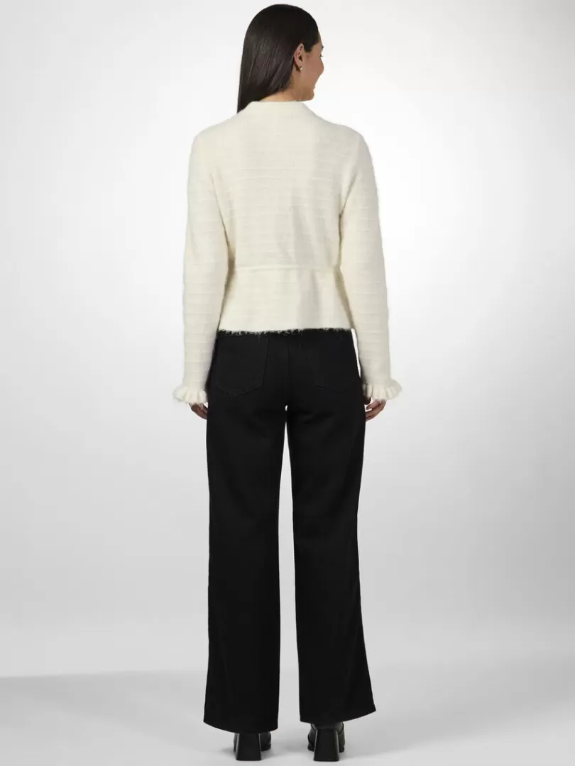 Knitwear>Yas THELLIS KNITTED CARDIGAN Birch