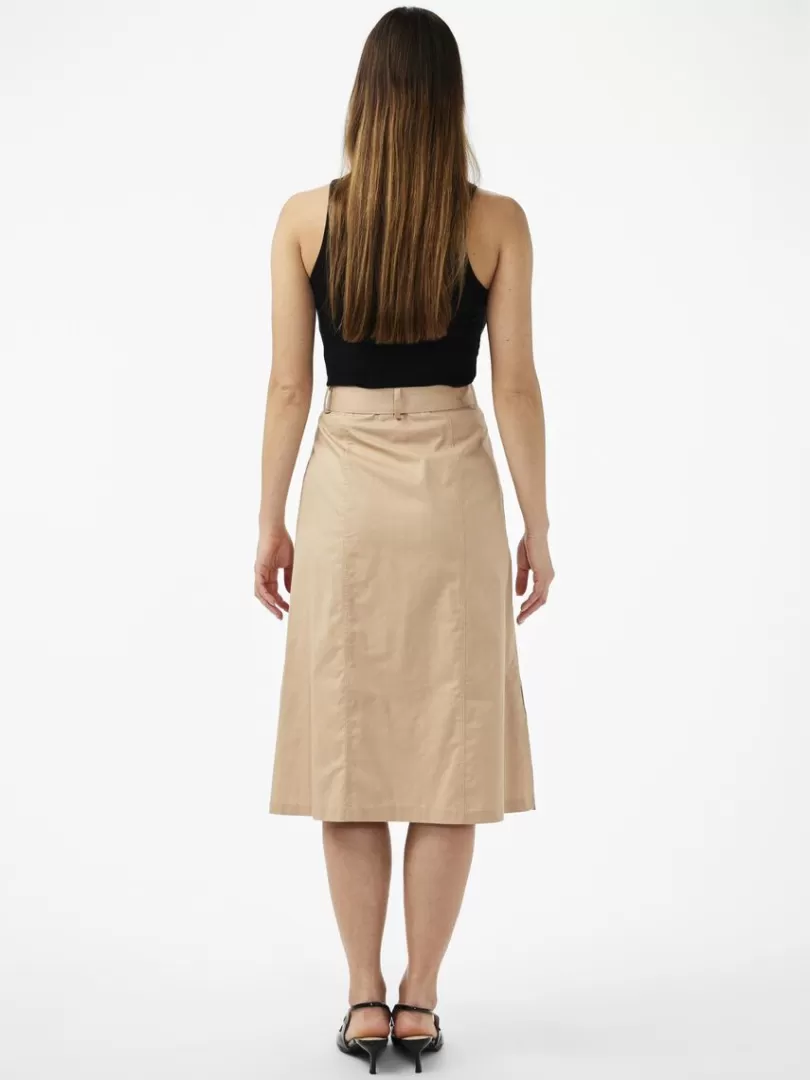 Skirts>Yas TRENCH MIDI SKIRT GingerRoot