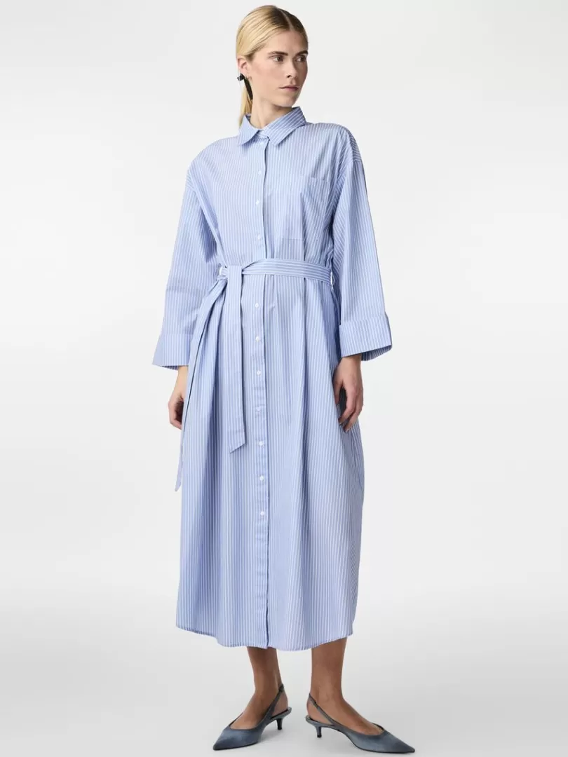 Dresses>Yas TUESDAY SHIRT DRESS VistaBlue