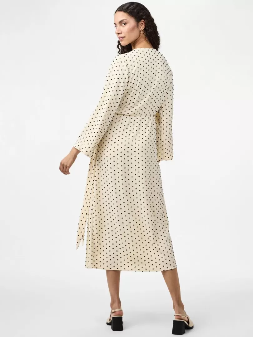 Dresses>Yas TULMA WRAP DRESS Birch