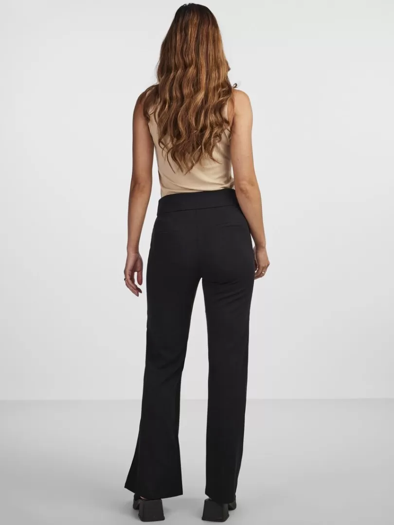 Trousers>Yas VICTORIA WIDE-LEG TROUSERS Black